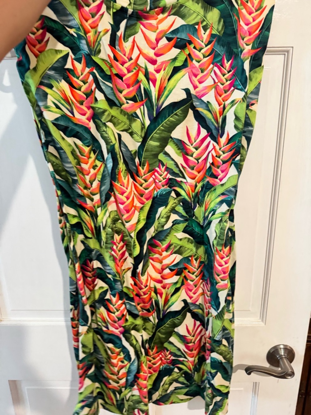 FARM Rio Tropical Floral Dress in Green, Pink and Teal - Picture 7 of 7